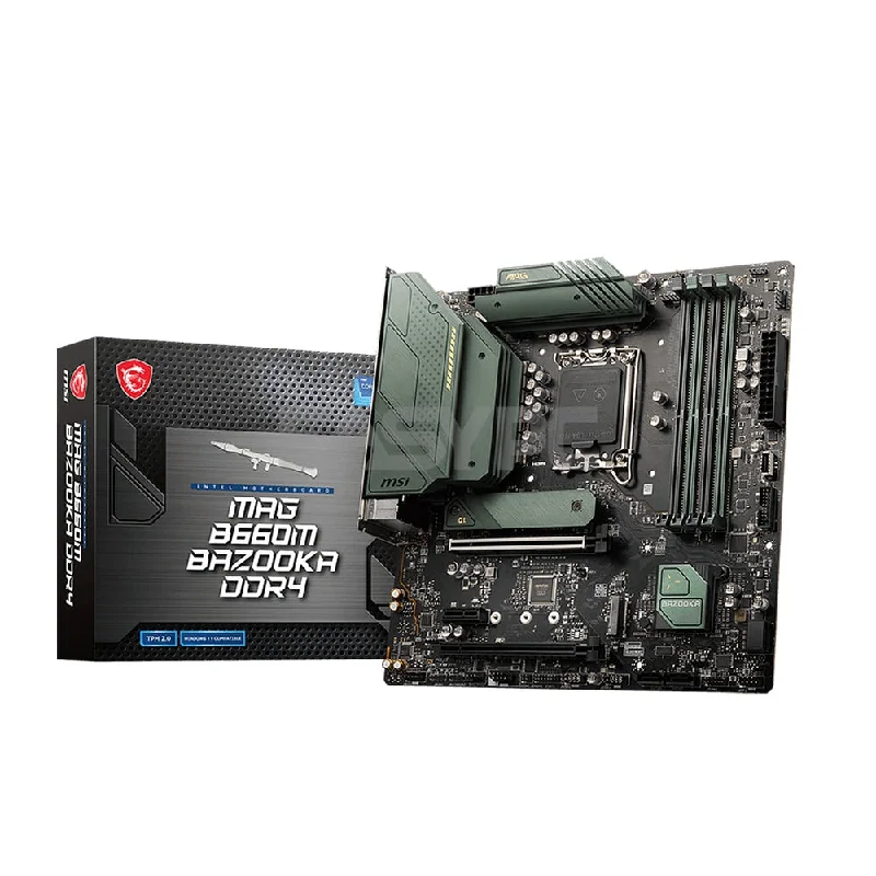 Msi MAG B660M Bazooka Socket LGA 1200, Supports 12th Gen Intel Core, Premium Thermal Solution Audio Boost Ddr4 Motherboard