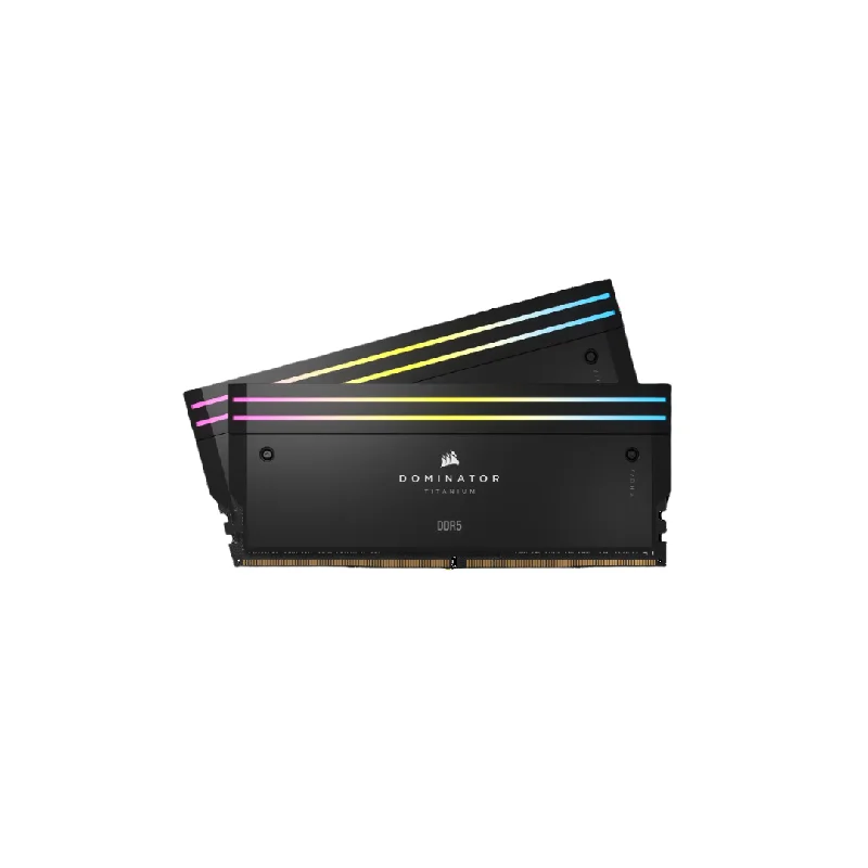 Corsair Dominator Titanium RGB 32GB Black 16GBx2 Desktop Memory CMP32GX5M2X6600C32