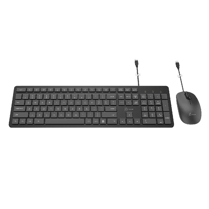 Full-Size Desktop Keyboard and Mouse (Combo)