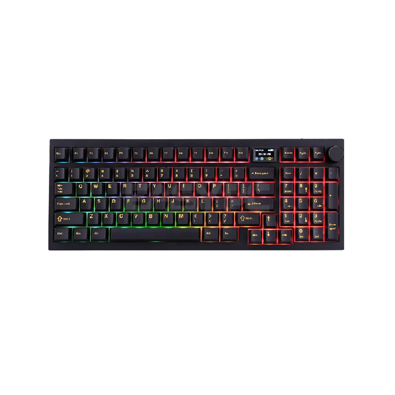 RAKK SINAG PRO|Trimode Gasket Mount 1.4" TFT Screen|96 Keys|Mechanical Keyboard|Black