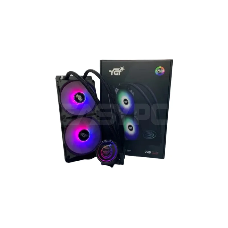 YGT DF-240 ARGB CPU Liquid Cooling Black