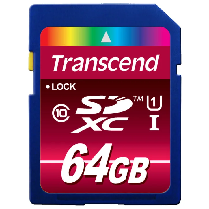 Transcend 64 GB Class 10/UHS-I SDXC (TS64GSDXC10U1)