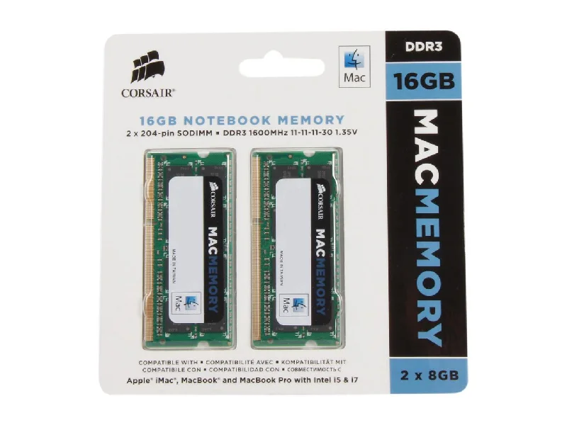 Corsair 16Gb (2 X 8Gb) Ddr3 1600 (Pc3 12800) Memory For Apple Model Cmsa16Gx3M2A1600C11