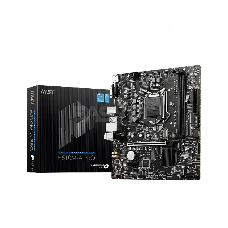 MSI H510M-A Pro Series mATX, 11th/10th Gen Intel Core, LGA 1200 Socket DDR4 Gaming Motherboard