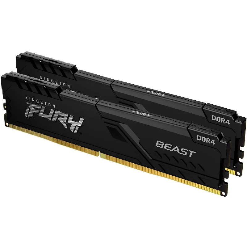 Kingston FURY Beast 16GB (2 x 8GB) 3600MHz DDR4 DIMM System Memory Black Heatsink