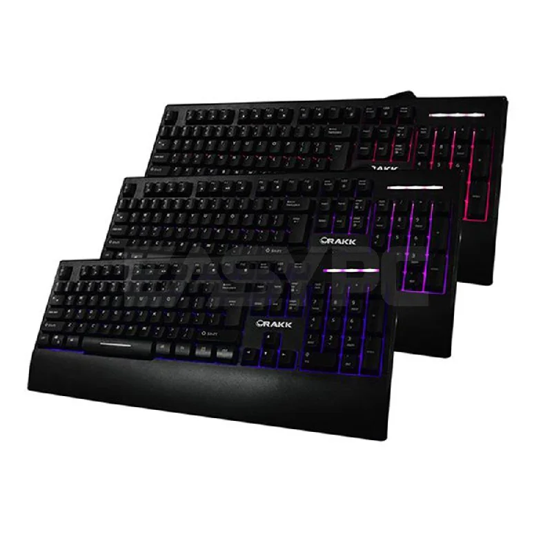 EasyPC Rakk Illuminated V2 BVR/GCB/ROY Gaming Keyboard + Bundles