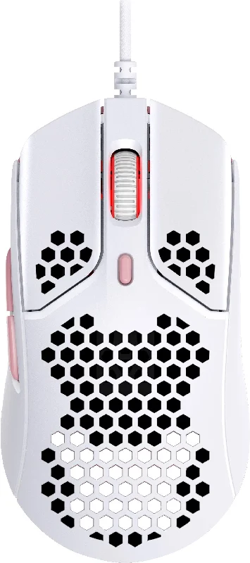 HP HyperX Pulsefire Haste - Gaming Mouse (White-Pink) (4P5E4AA)