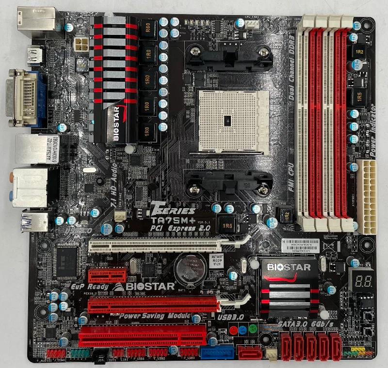 Biostar TA75M+ Desktop Micro ATX Motherboard