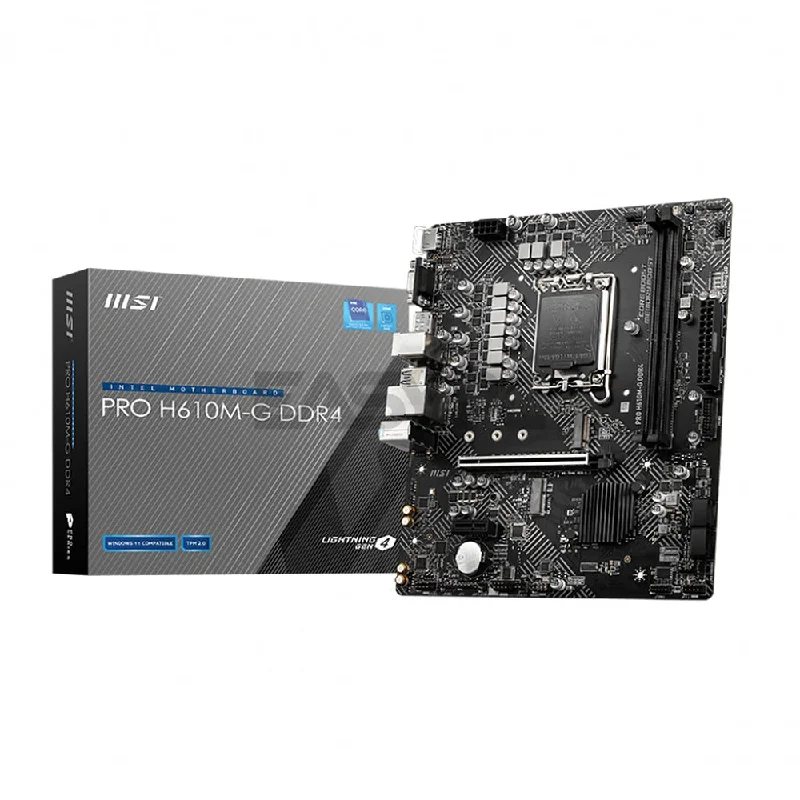 MSI PRO H610M-G Socket LGA 1700, Core Boost, Audio Boost, Memory Boost Ddr4 Motherboard