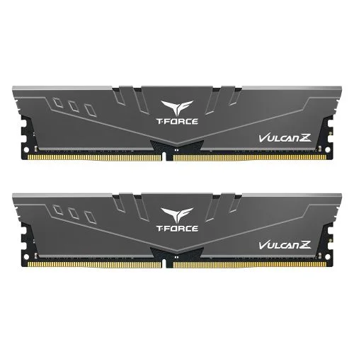 Team T-Force Vulcan Z 16GB Kit (2 x 8GB), DDR4, 3600MHz (PC4-28800), CL18, XMP 2.0, DIMM Memory, Grey