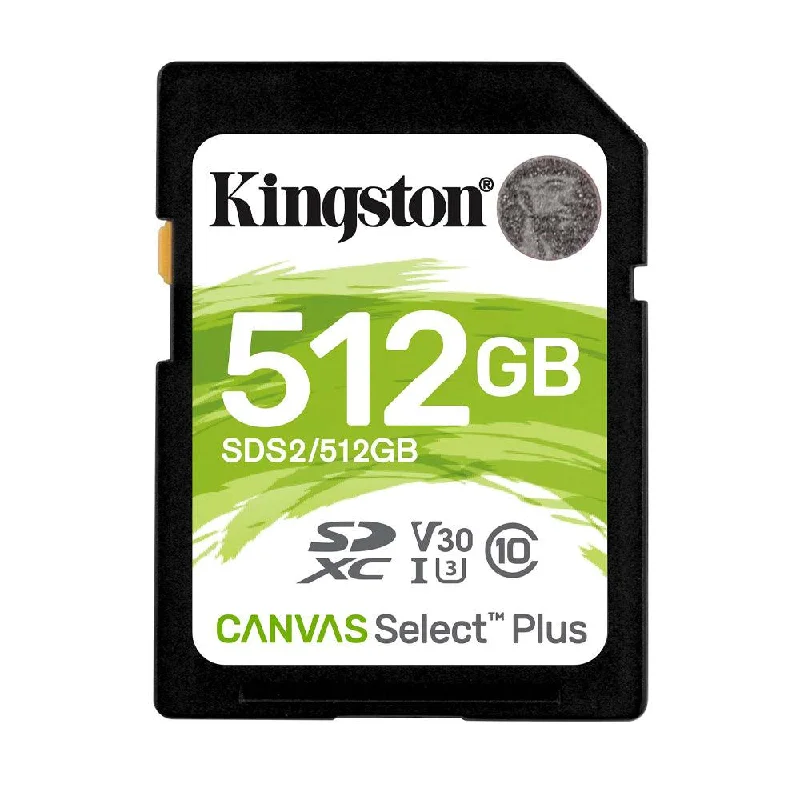 Kingston Canvas Select Plus SDS2 512GB Class 10 SDXC Memory Card