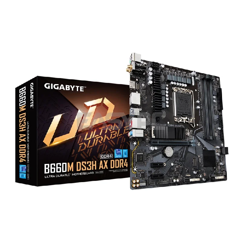 Gigabyte B660M DS3H AX Socket LGA 1700, Supports 12th Gen Intel Core, RGB Fusion 2.0, Smart Fan 6 Motherboard