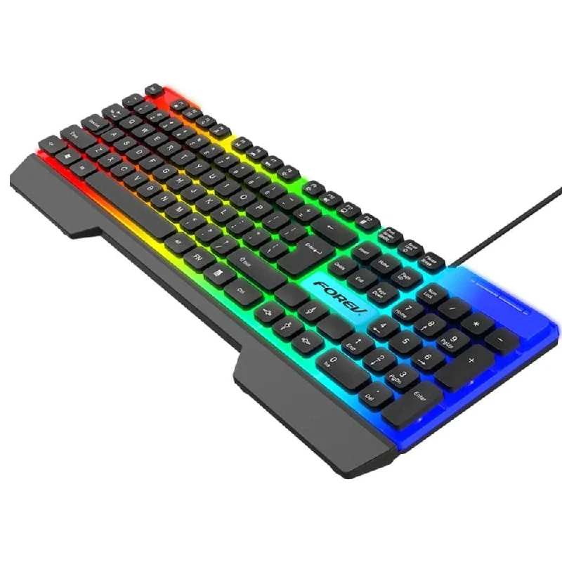 Forev FV-Q58 Wired Rainbow Gaming Keyboard English & Arabic