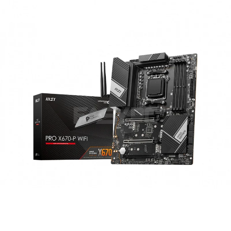 MSI PRO X670-P WIFI ATX DDR5 AM5 2.5G LAN with Wi-Fi 6E Solution Gaming Motherboard