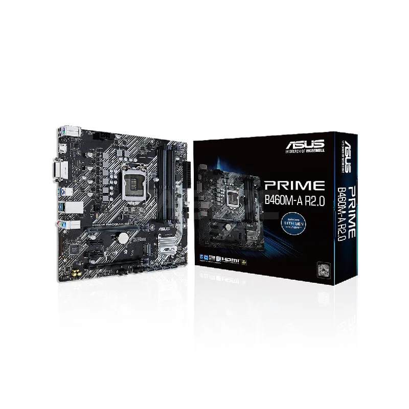 Asus Prime B460M-A R2.0 1200 Ddr4 ASUS OptiMem Ready for 11th & 10th gen Intel Core processors micro ATX motherboard with PCIe 4.0 Gaming Motherboard