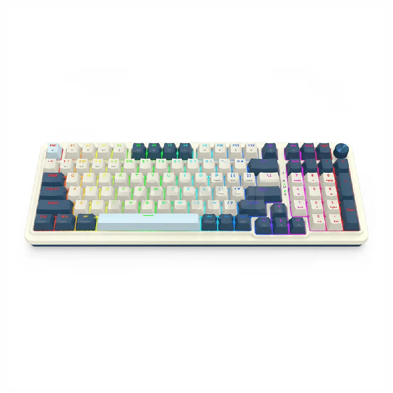 Redragon K686WB-RGB- EISA PRO Mechanical Gaming Keyboard White Blue