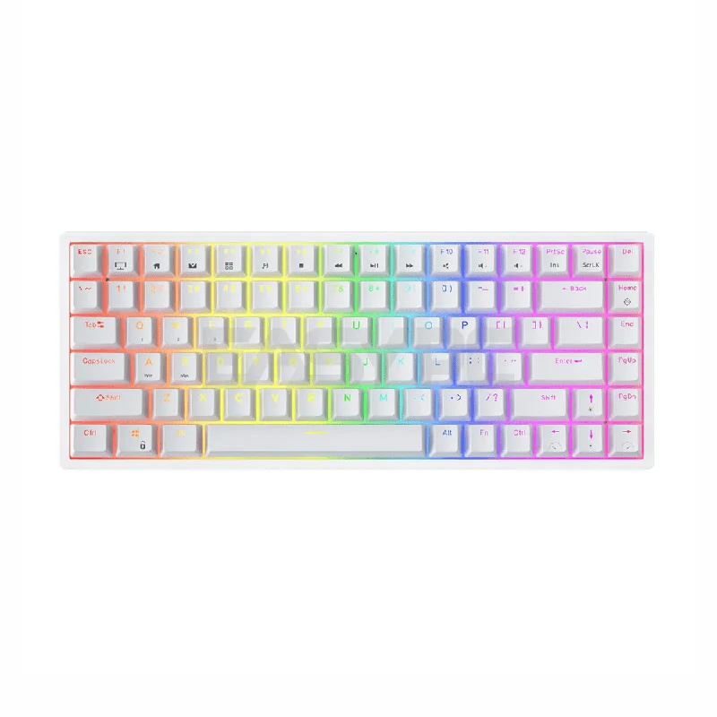 Royal Kludge RK84 Trimode Blue switch Mechanical Keyboard White