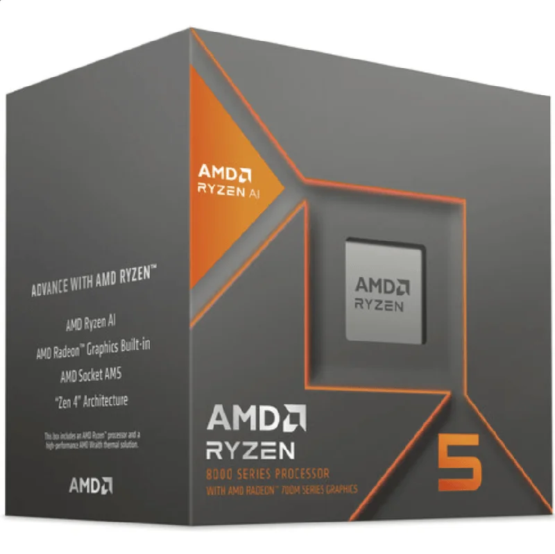 AMD Ryzen 5 8600G Desktop Processor with AMD Radeon 760M Graphics 6-Core, 12-Thread AM5