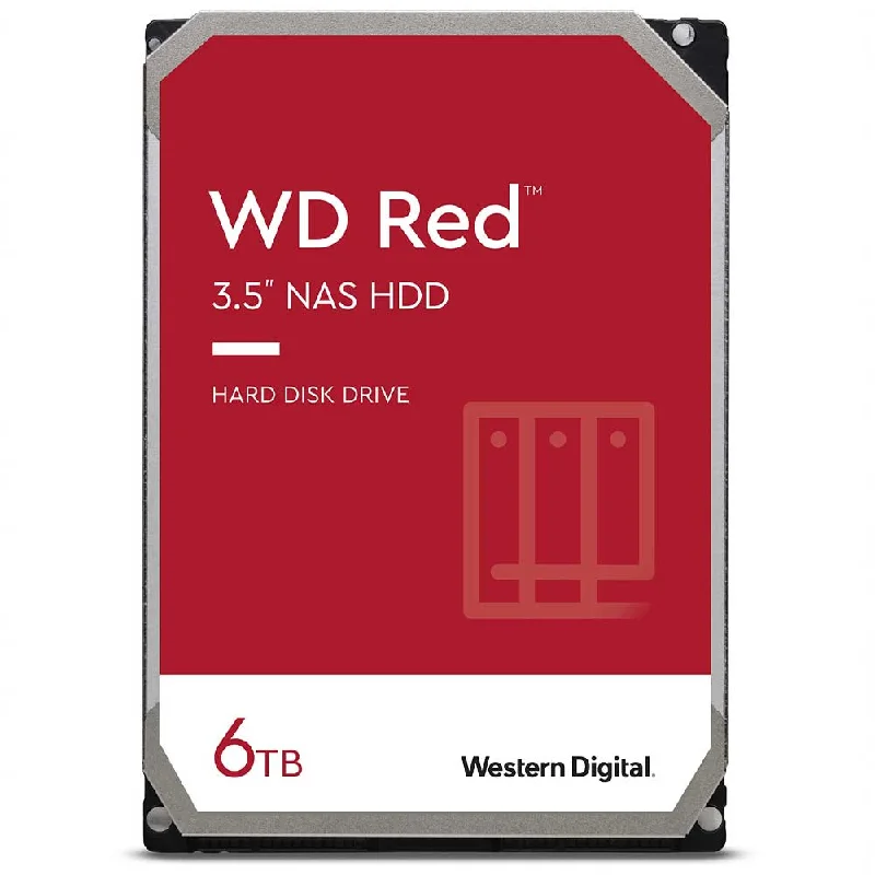 Western Digital Red Plus NAS 6TB 3.5 Inch Server Internal Hard Drive