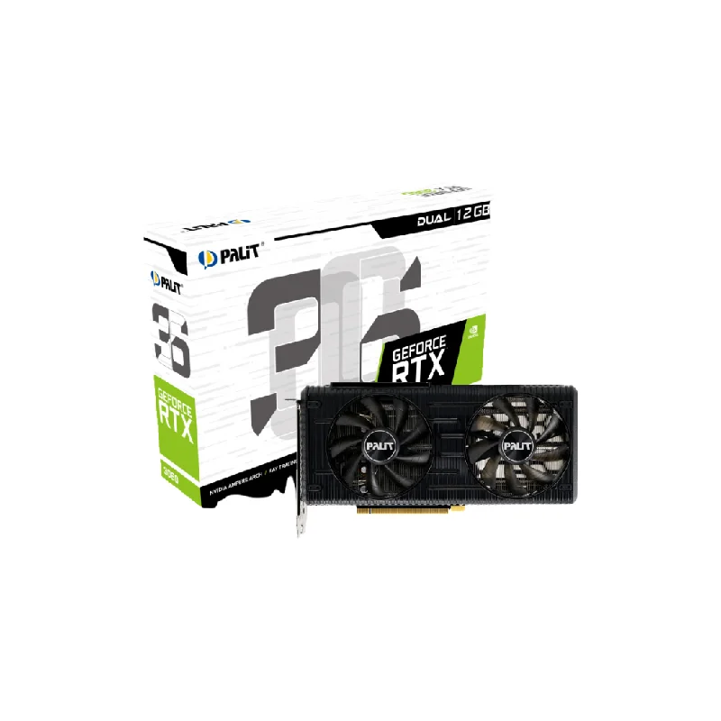 Palit RTX 3060 Dual 12GB 192Bit LHR Graphics Card NE63060019K9-190AD