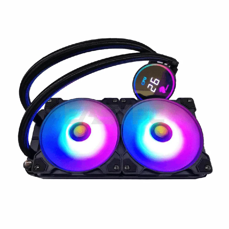 Ovation ACC 240mm Liquid Cooling RGB with Digital Temp. Display Black