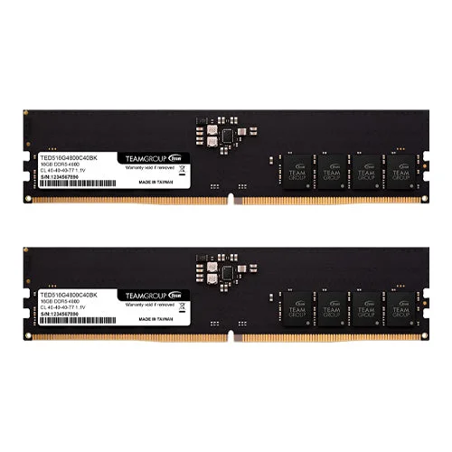 Team Group Elite 32GB 2X16GB DDR5 4800MHz TED516G4800C40BK