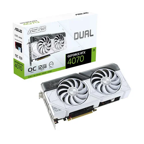 Asus RTX 4070 Dual OC 12G White DUAL-RTX4070-O12G-WHITE