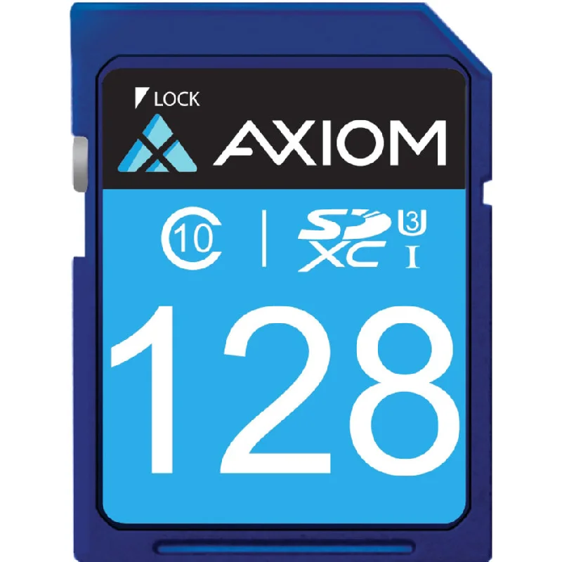 Axiom 128GB SDXC Class 10 (UHS-I U3) Flash Card (SDXC10U3128-AX)