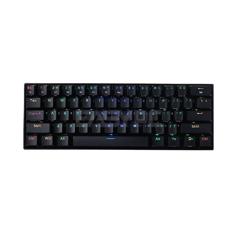 Redragon K530 Black/ White RGB Keyboard 61 Keys Tenkeyless Wireless Mechanical Gaming Keyboard 15CYB