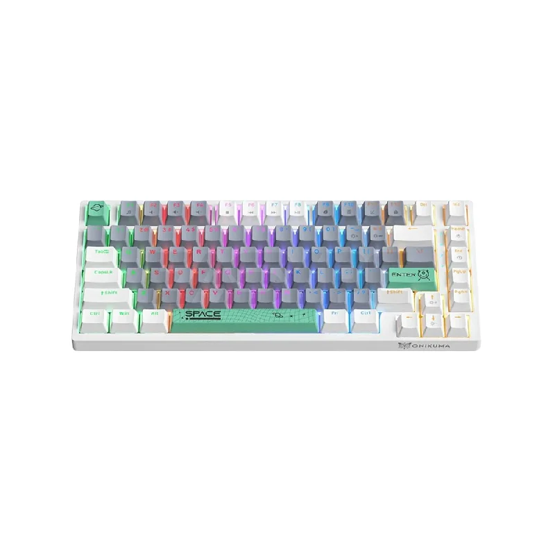 Onikuma G52 SPACE Green 82 Keys Mechanical Keyboard