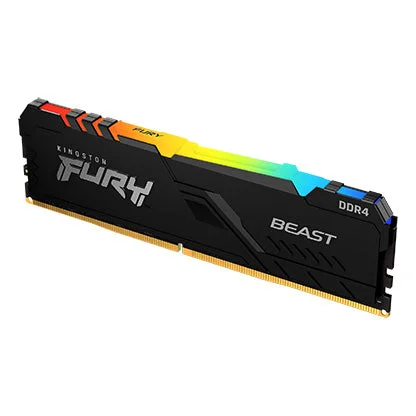 Kingston Fury Beast RGB 8GBx1 DDR4 3600MHz CL17 KF436C17BBA/8 Desktop Memory