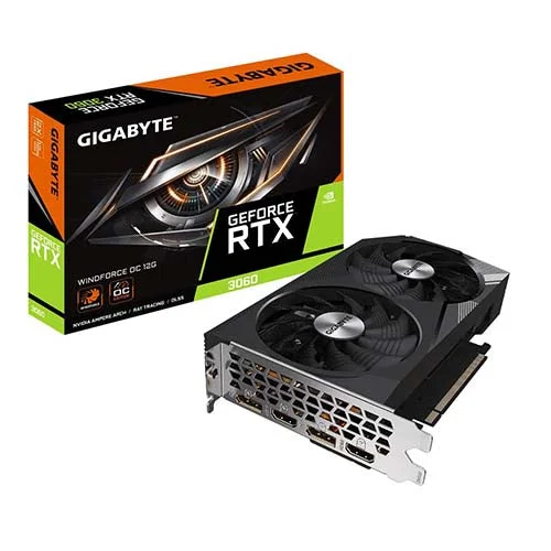 Gigabyte RTX 3060 Windforce OC 12G Graphics Card GV-N3060WF2OC-12GD-2.0