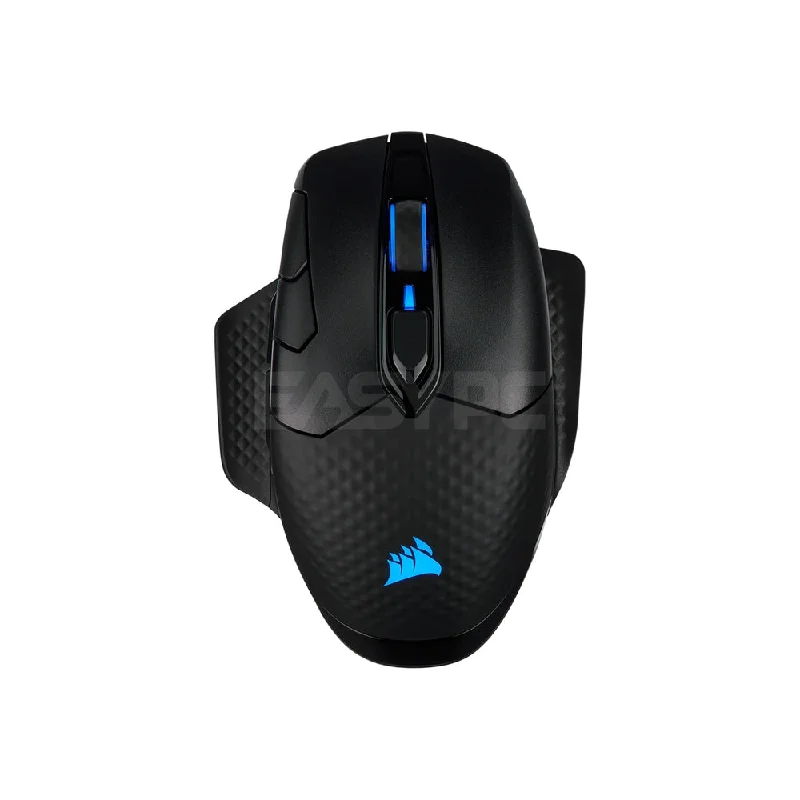 Corsair Dark Core RGB Pro and  Pro SE 18K DPI Comfortable contoured shape with two included interchangeable side grips Wireless Gaming Mouse 7UBE