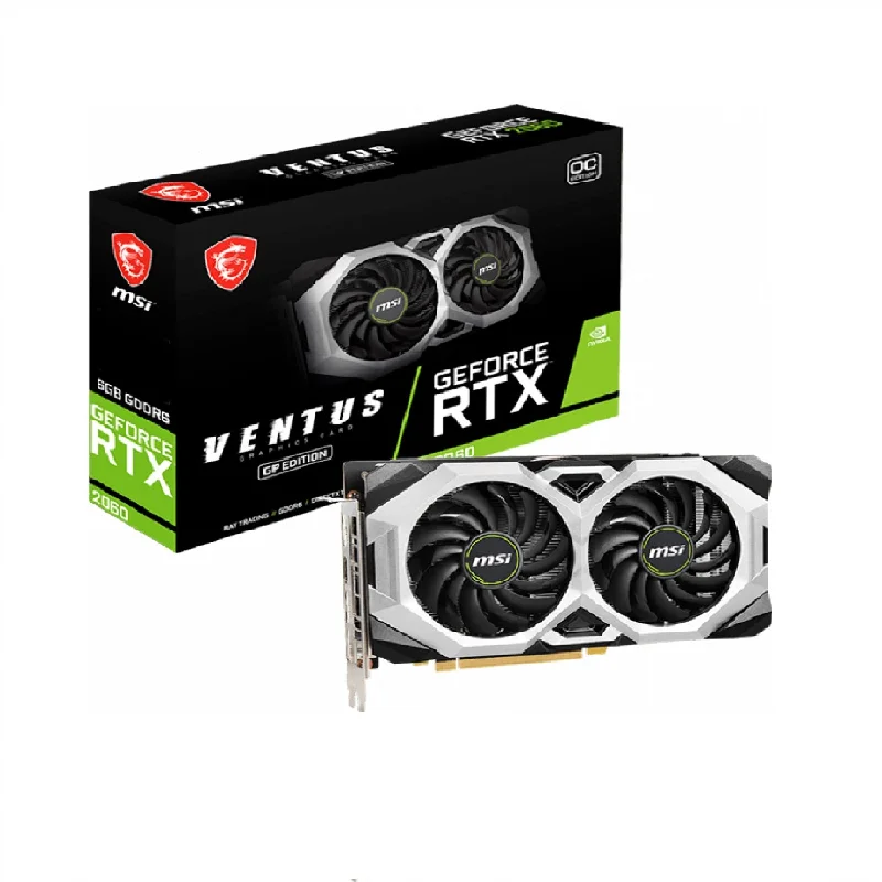 MSI NVIDIA GeForce RTX 2060 6GB GDDR6 PCI Express 3.0 x16 Video Card Dual Fan, 1xHDMI, 3xDP (RTX 2060 Ventus GP OC)