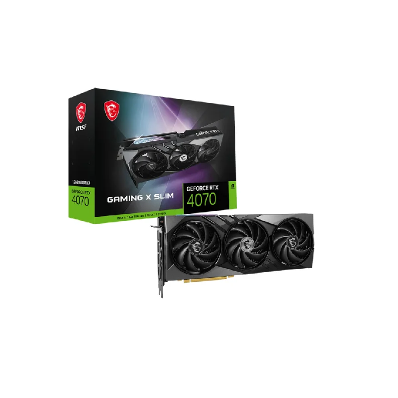 MSI RTX 4070 Gaming X Slim 12G Graphics Card 912-V513-426