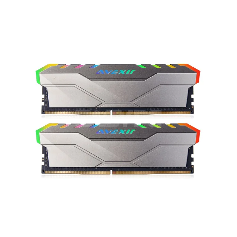 Avexir  Core 2 16gb 2x8 3200mhz Ddr4 2c2c RGB Memory Light Gray