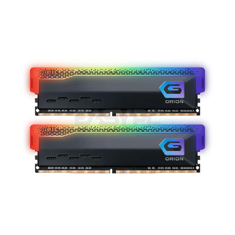 GeIL Orion 16gb 2x8 3200mhz Ddr4 RGB Memory Titanium Gray