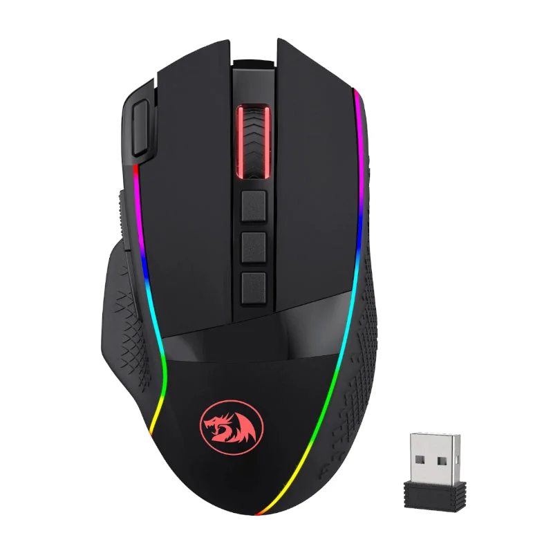 REDRAGON Enlightment 19000DPI RGB Wireless Gaming Mouse - Black