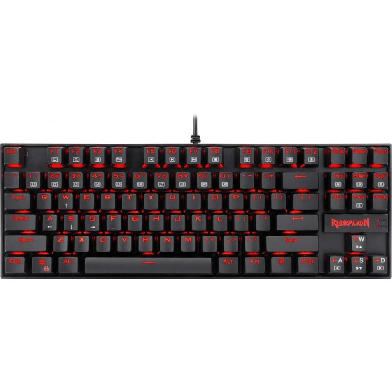 Redragon Kumara K552-2 Red Backlit Red Switch Wired Gaming Keyboard English & Arabic