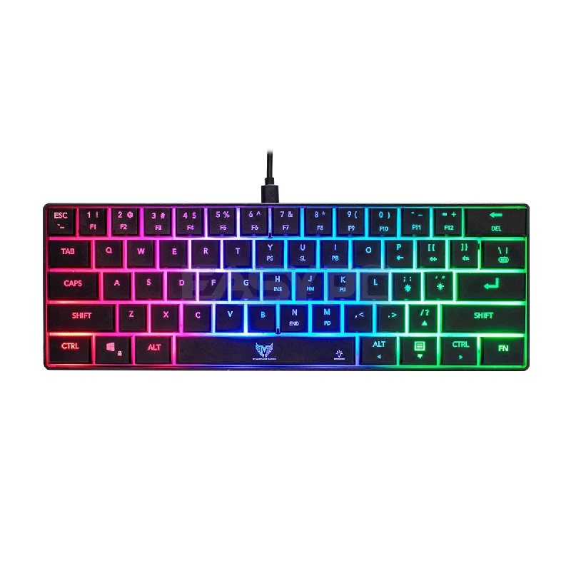 STARWAVE SW-MK06 Membrane Gaming Keyboard Rainbow Backlit 61 Keys