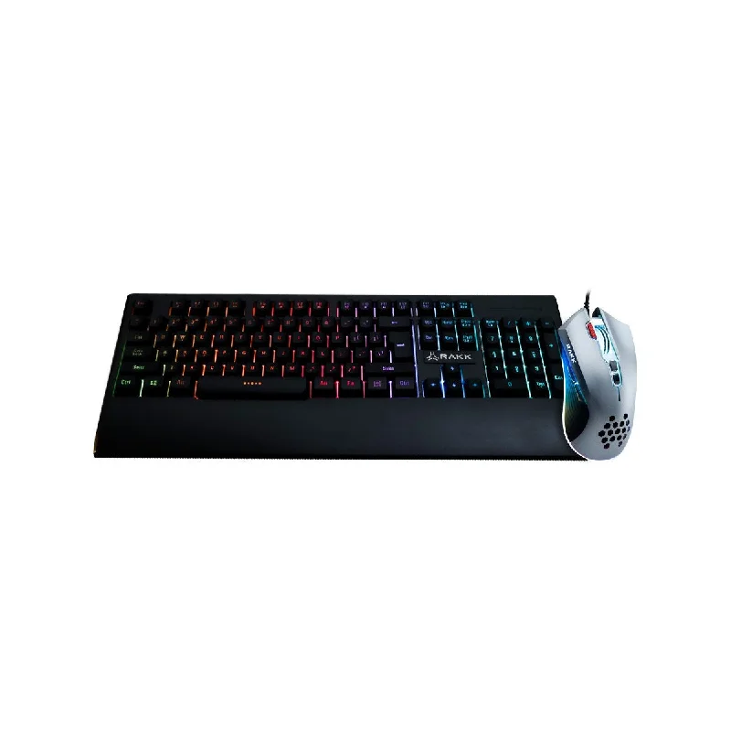 Rakk Sari RGB Drainage Holes Design Tactile Touch 9 way color Backlit Best for iCafe Customer Experience Gaming Keyboard