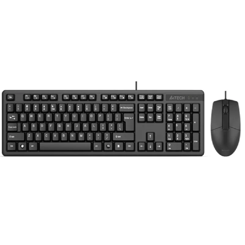 A4Tech KK-3330 Wired Keyboard + Mouse Combo English & Arabic