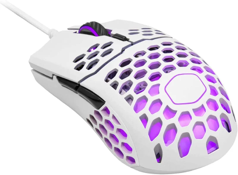 Cooler Master MM711 White 60G RGB Gaming Mouse with Lightweight Honeycomb Shell