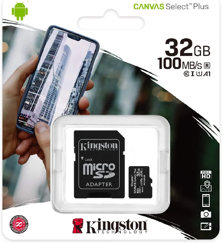 Kingston 32GB microSD Card included SD Adapter, UHS-I Flash Card, Select Plus