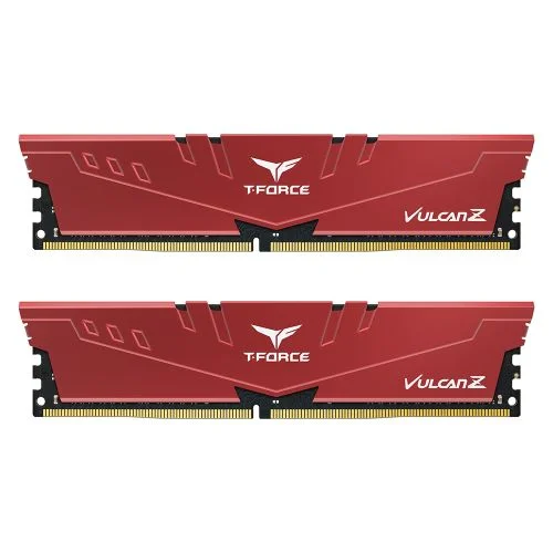 Team T-Force Vulcan Z 32GB Kit (2 x 16GB), DDR4, 3200MHz (PC4-25600), CL16, XMP 2.0, DIMM Memory,