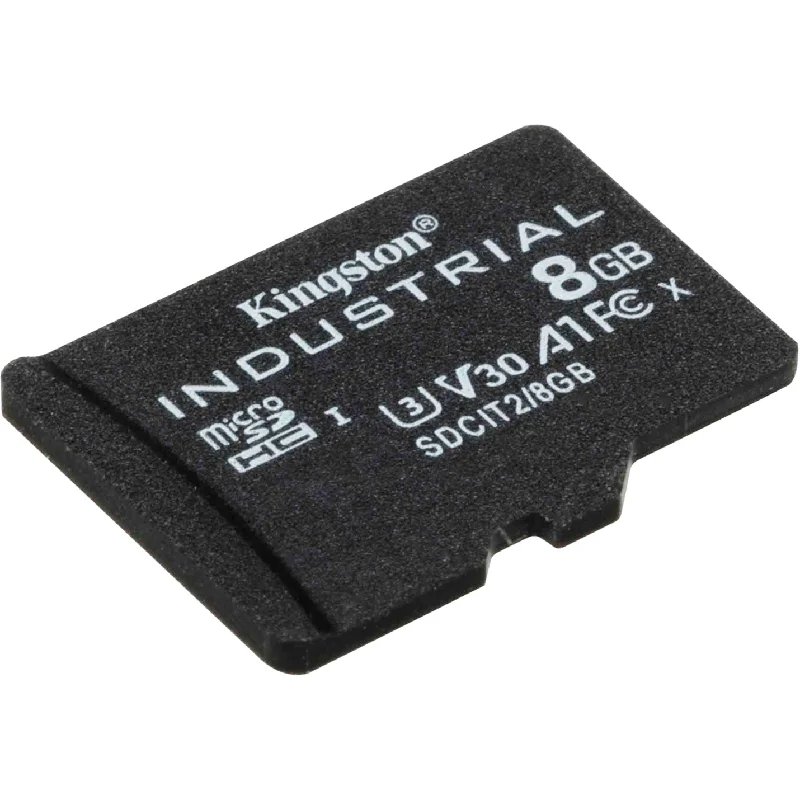 Kingston 8GB microSDHC Industrial C10 A1 pSLC Card Single Pack w/o Adapter (SDCIT2/8GBSP)