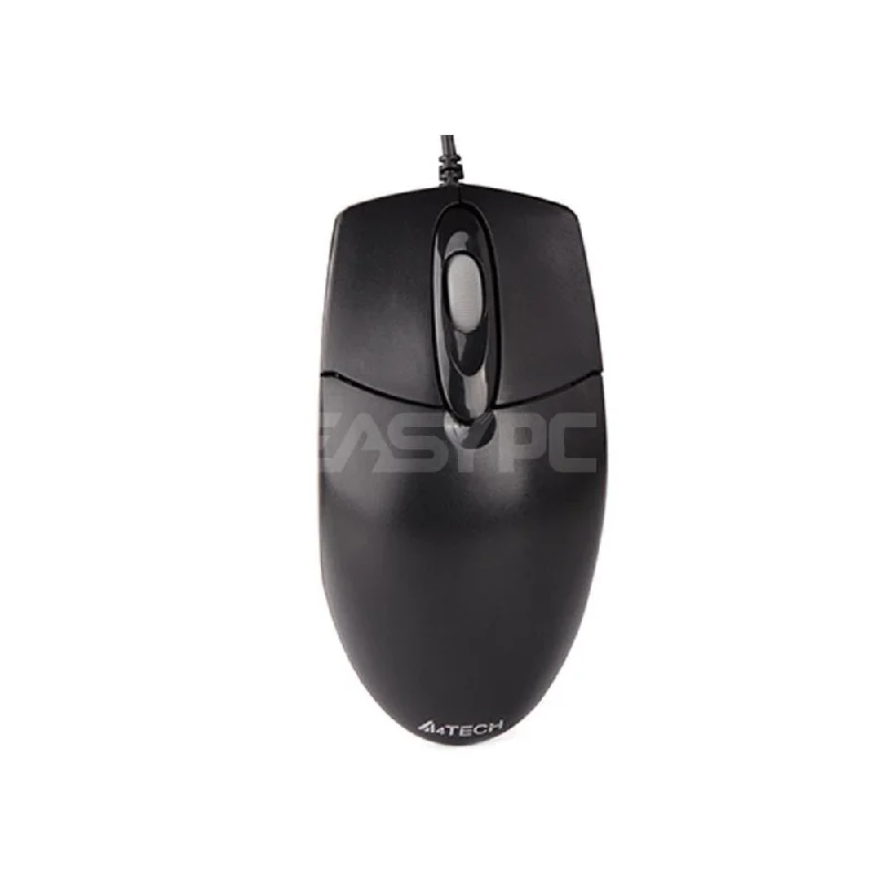 A4Tech OP-720,4 Way Scrolling, Adjustable Weight and DPI, Ergonomic, Grip and Programmable Buttons, Ps2 Mouse Black