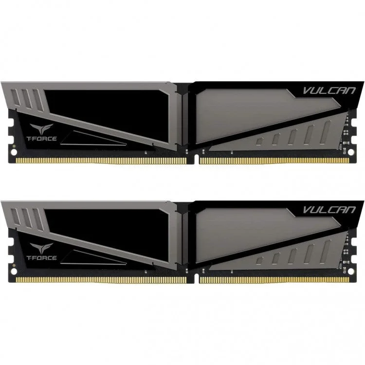 Team Group Vulcan T-Force 16GB (2x8GB) DDR4 PC4-24000C16 3000MHz Dual Channel Kit - Grey (TLGD416G30