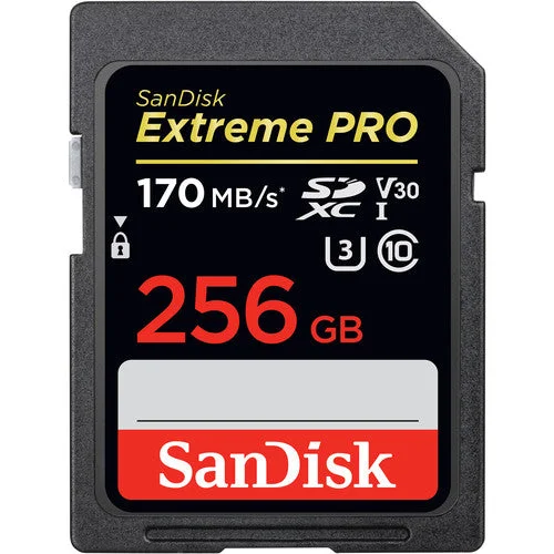 SanDisk 256GB Extreme PRO UHS-I SDXC Memory Card