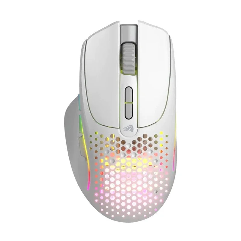 Glorious Gaming Model I 2 Wireless Gaming Mouse - Hybrid 2.4Ghz & Bluetooth, 75g Superlight, 9 Buttons (2 Swappable), RGB, PTFE Feet, MMO/MOBA/FPS, Long Battery Life, Side Thumb Rest